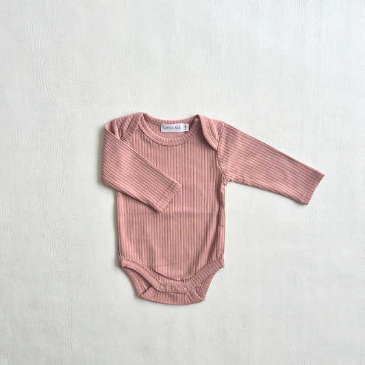 Long-Sleeve Bodysuit Pink