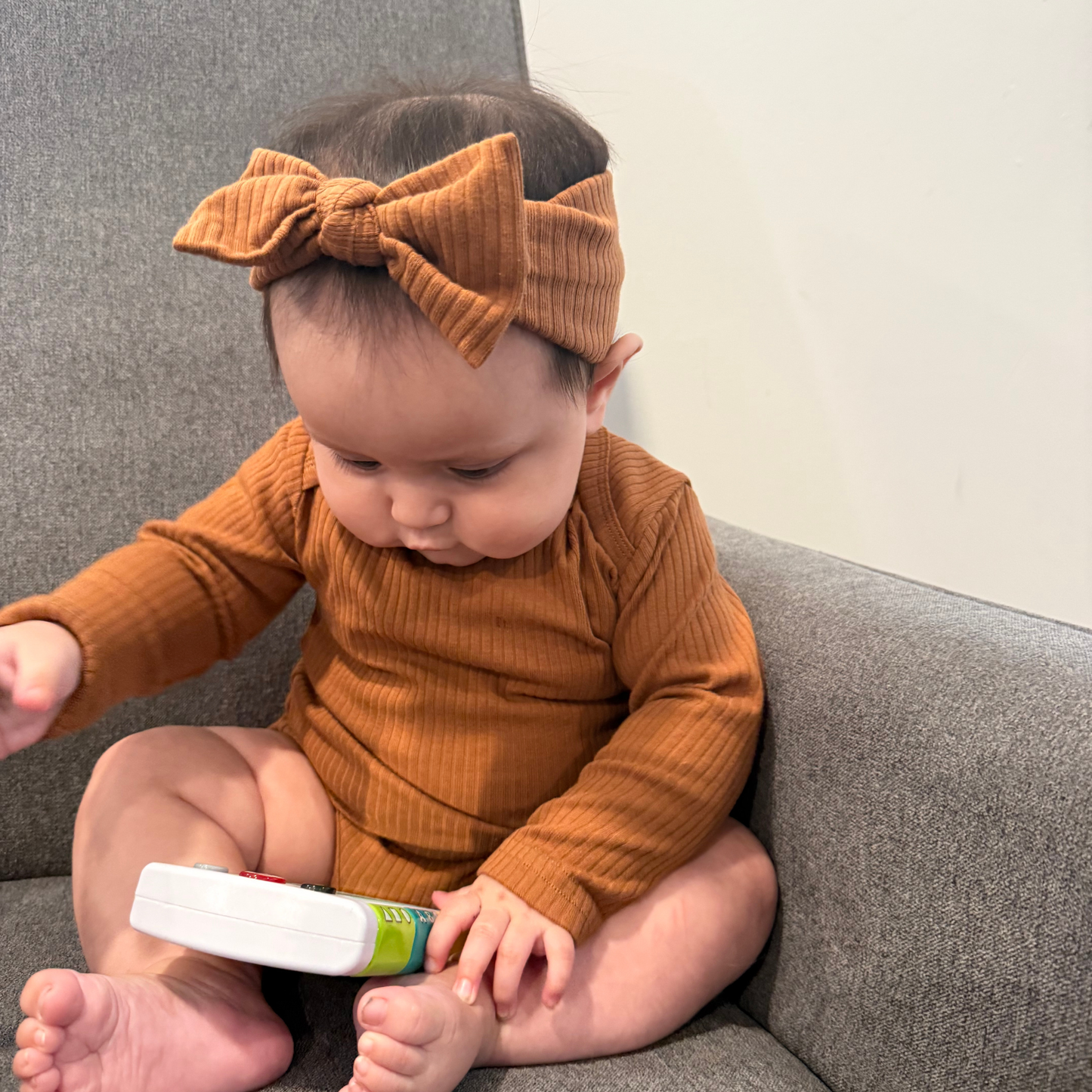 Long-Sleeve Bodysuit Brown