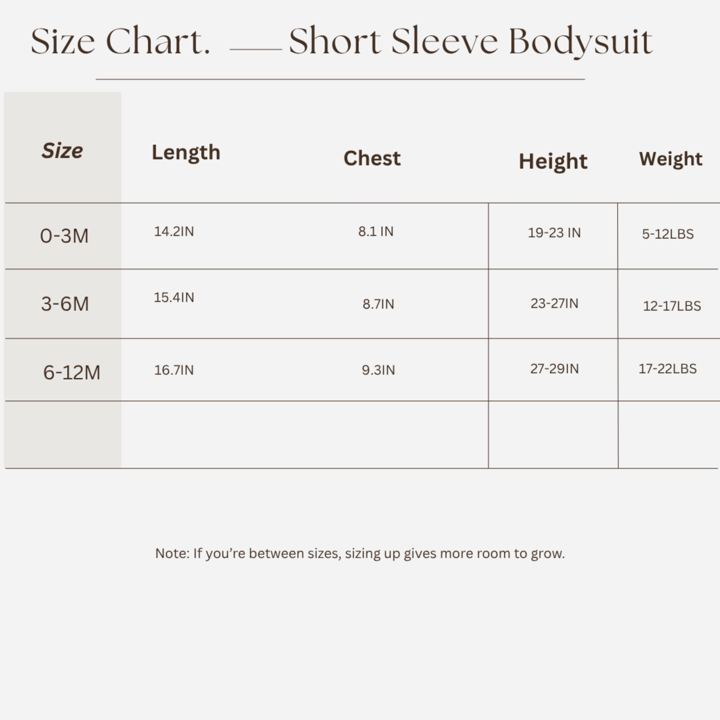 Short Sleeve Baby Bodysuit – Made with Organic Cotton – Gray