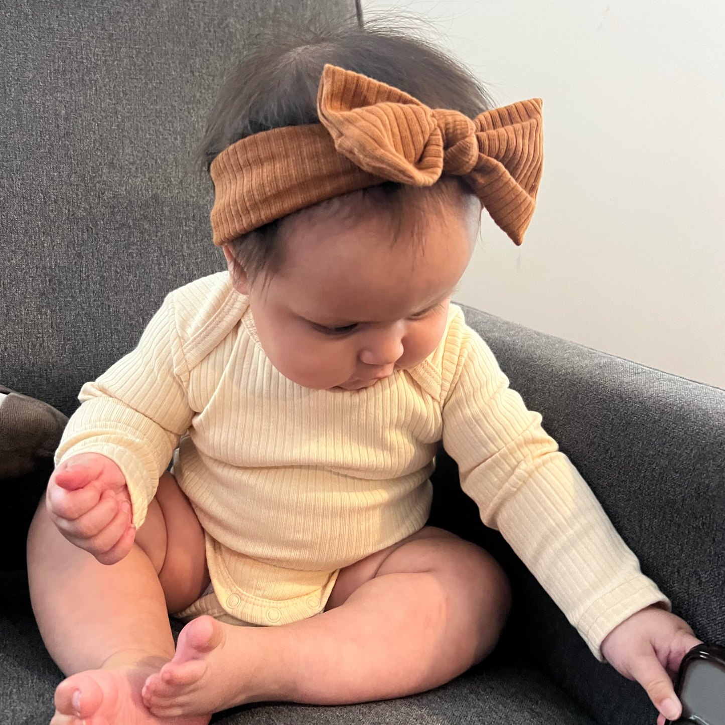 Long-Sleeve Bodysuit Vanilla