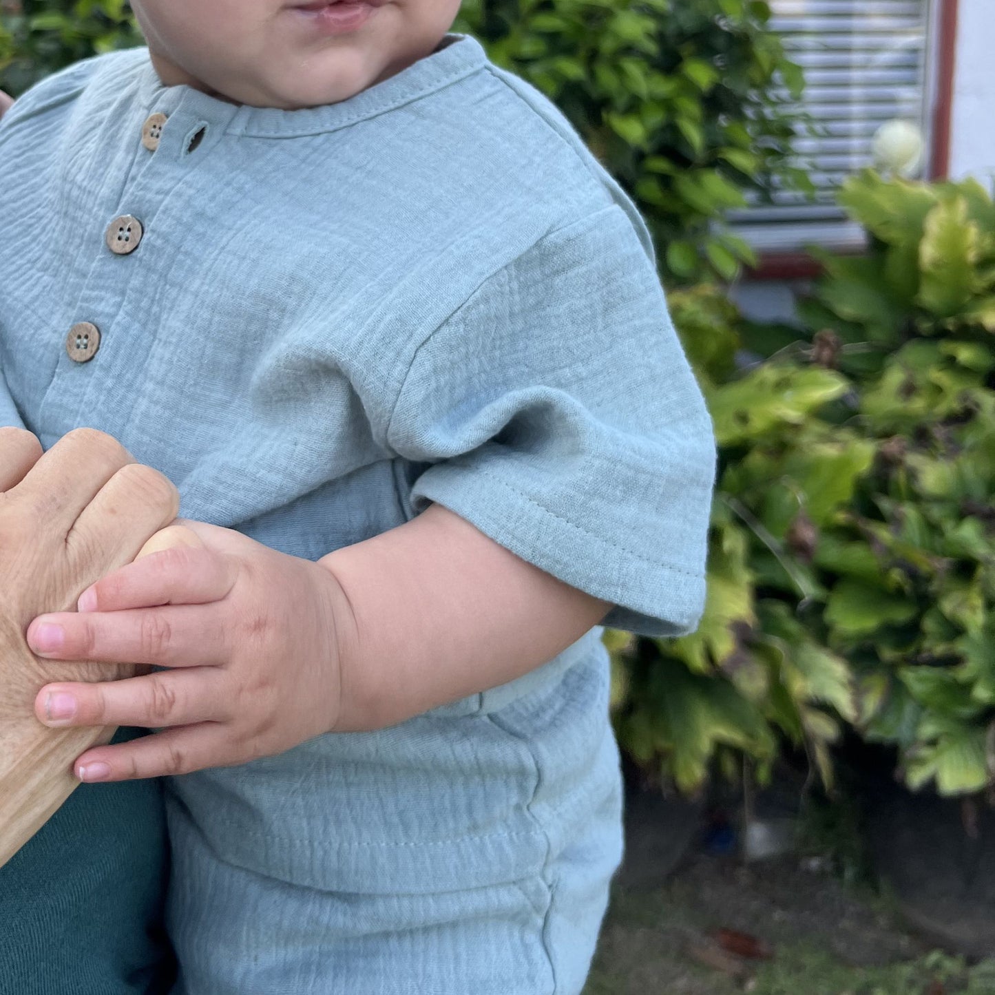 Breeze Organic Cotton Muslin Shirt + Short Set