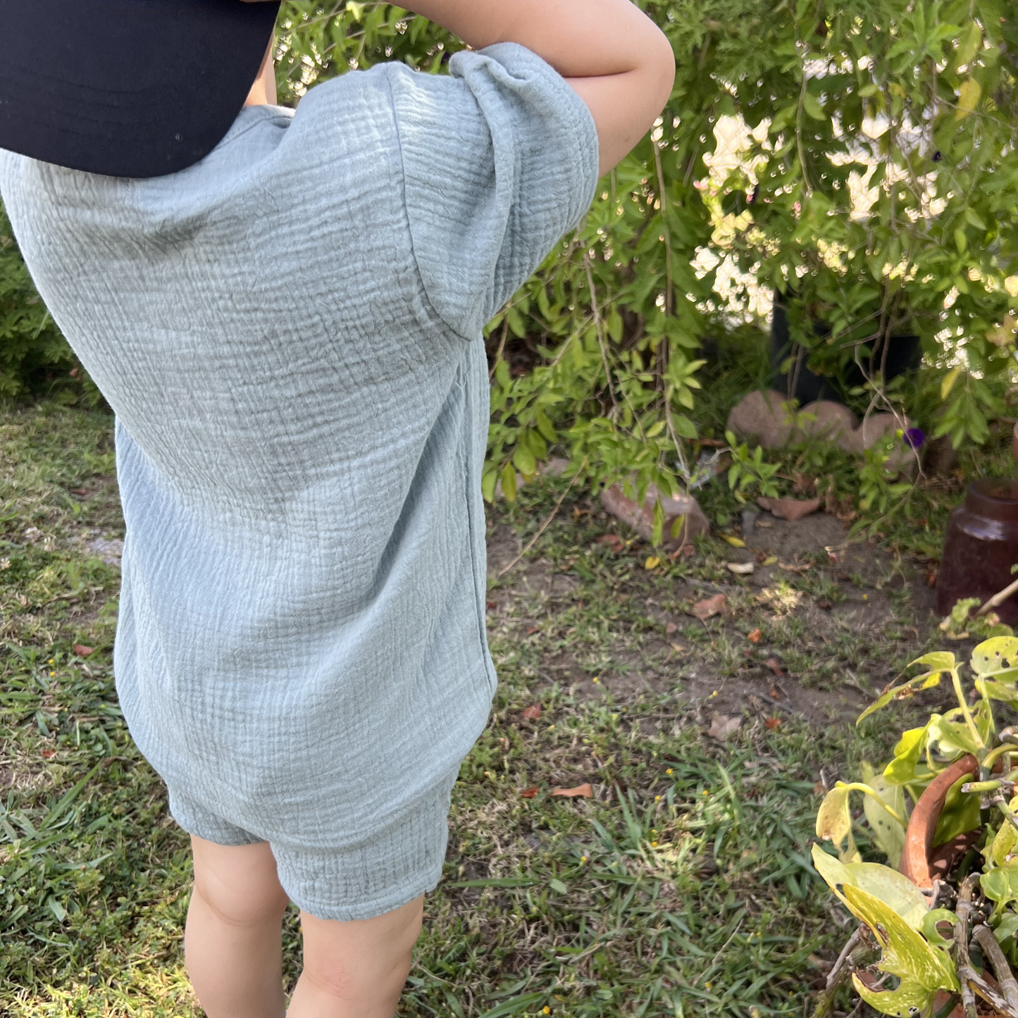 Breeze Organic Cotton Muslin Shirt + Short Set