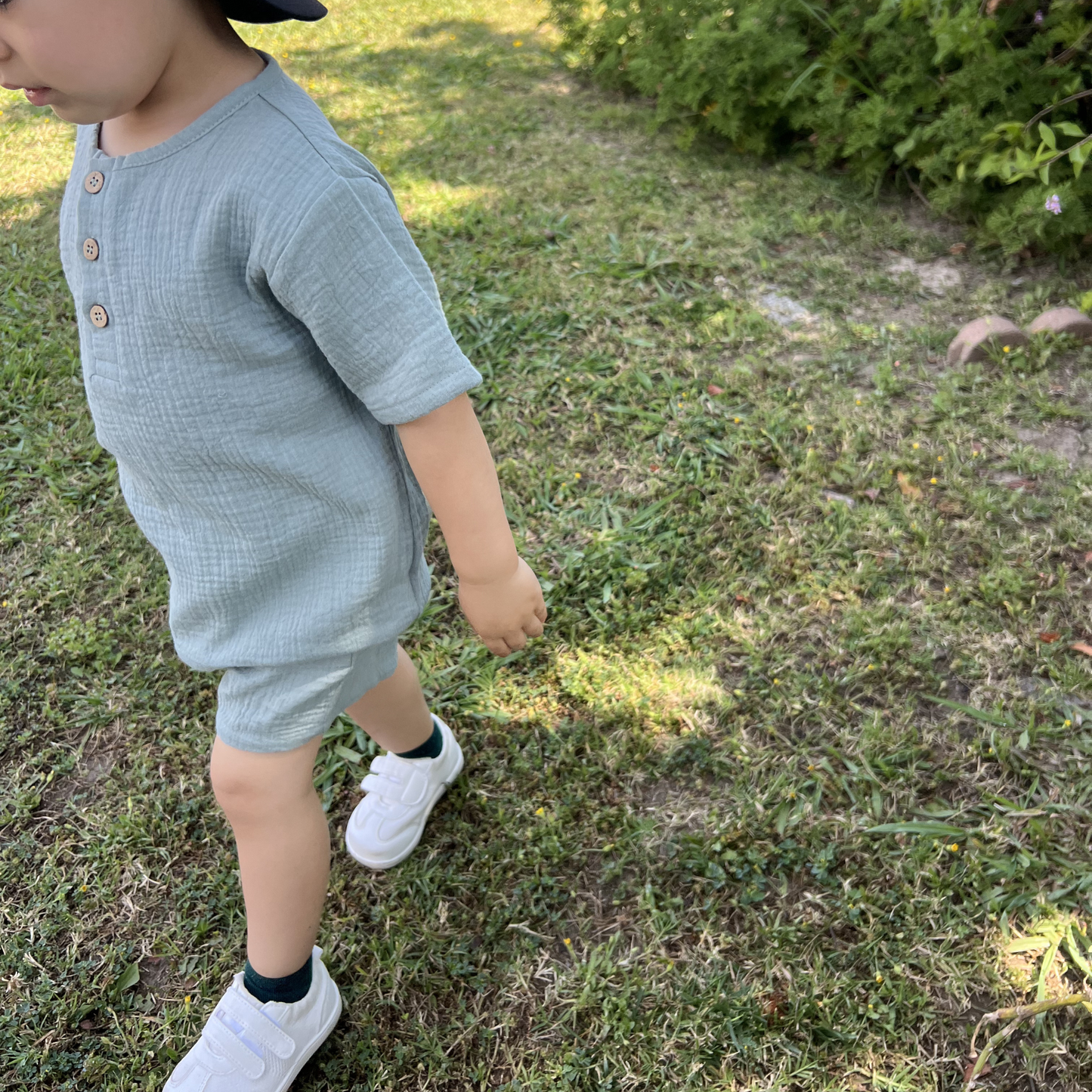 Breeze Organic Cotton Muslin Shirt + Short Set