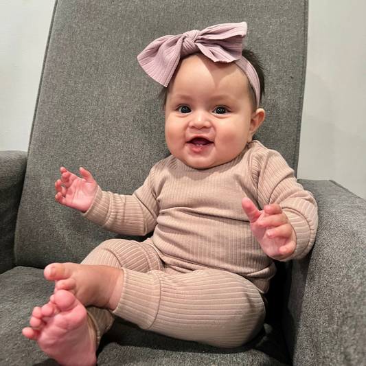 Rib Two-Piece Set Lilac