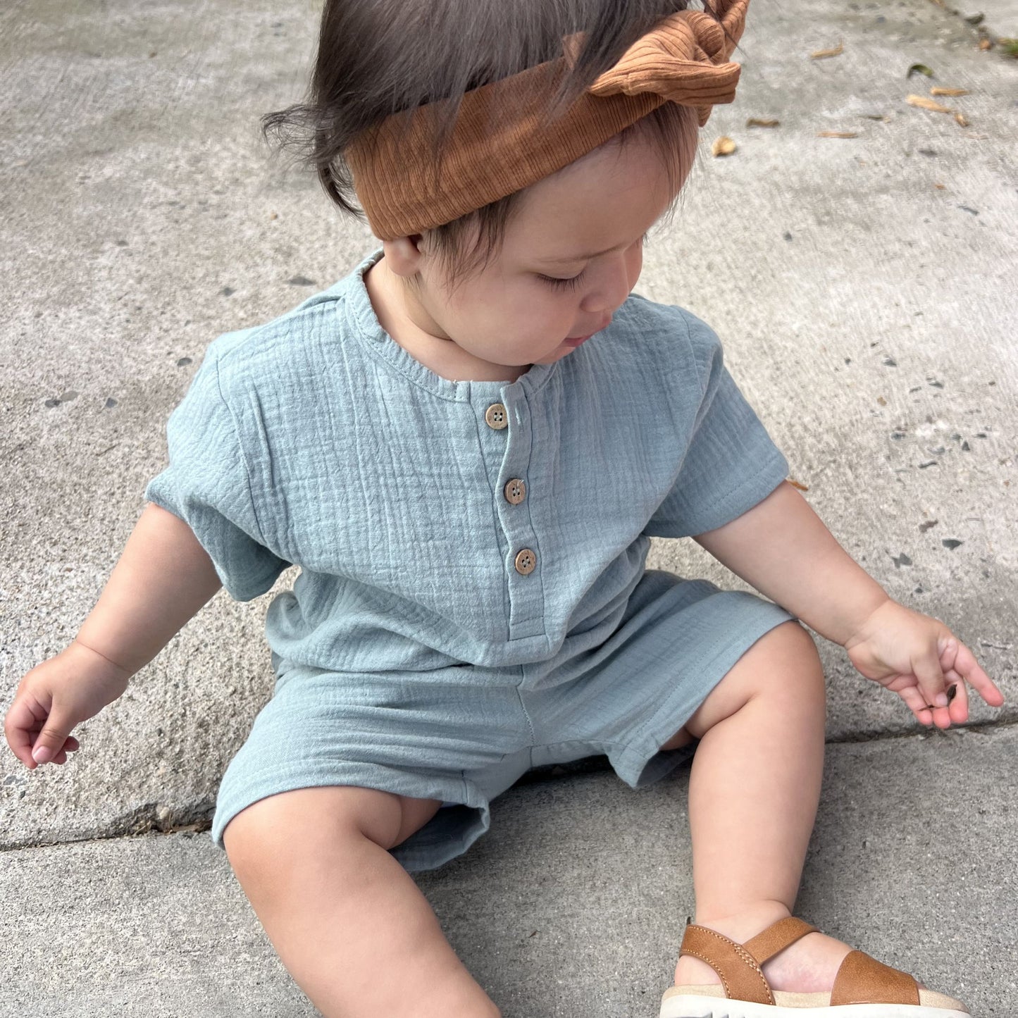 Breeze Organic Cotton Muslin Shirt + Short Set