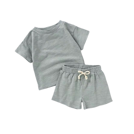 Everyday Organic Cotton Jersey Shirt + Shorts Set