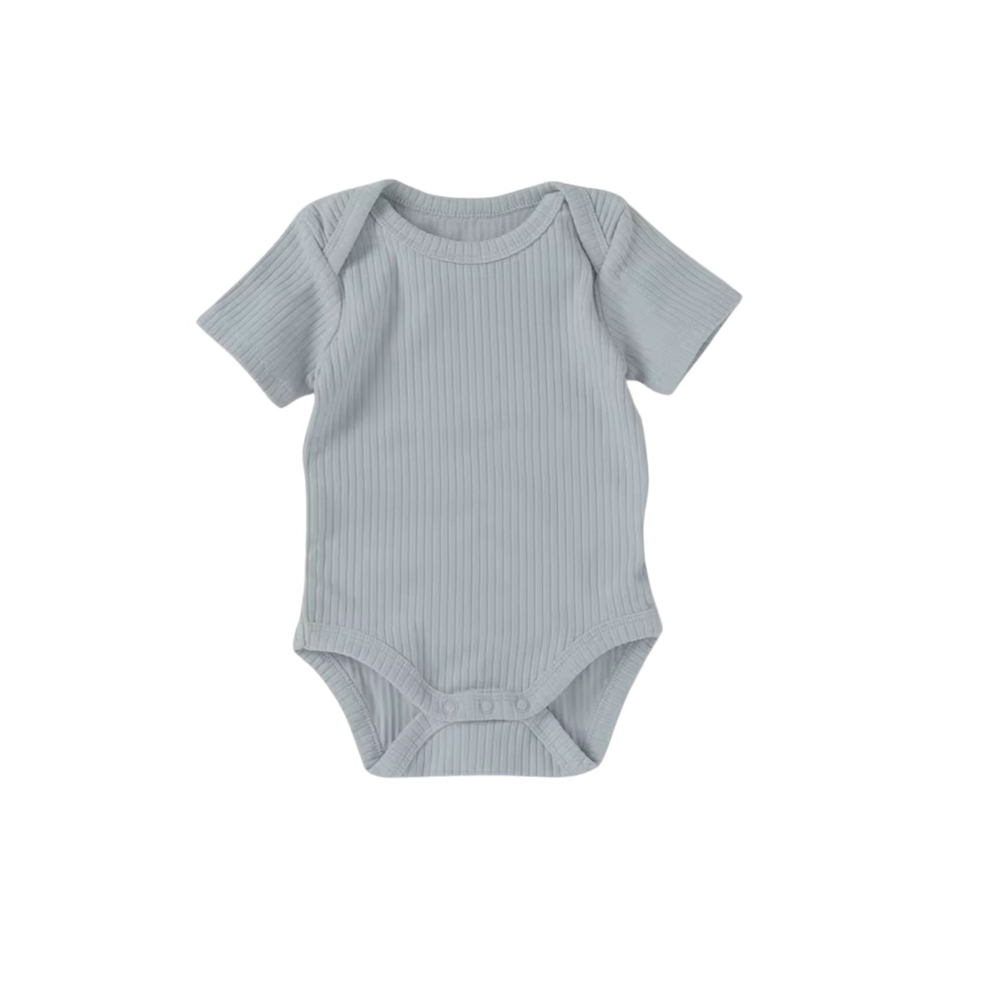 Short Sleeve Baby Bodysuit – Made with Organic Cotton – Blue