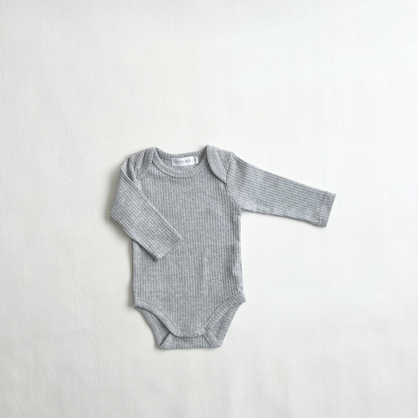 Long-Sleeve Bodysuit Gray